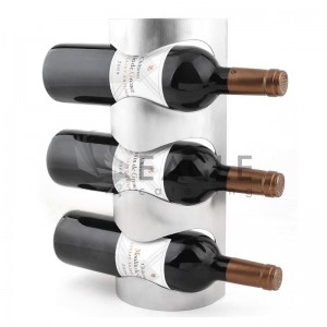 Wall mounted wine rack