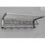 Stainless steel folding towel shelf